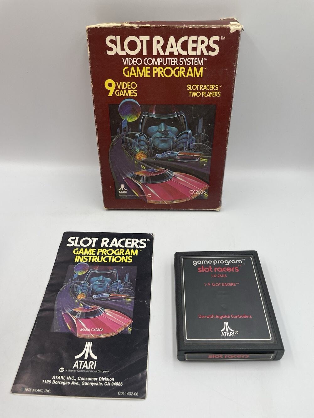 Slot Racers Atari 2600 1978 - CIB - Tested